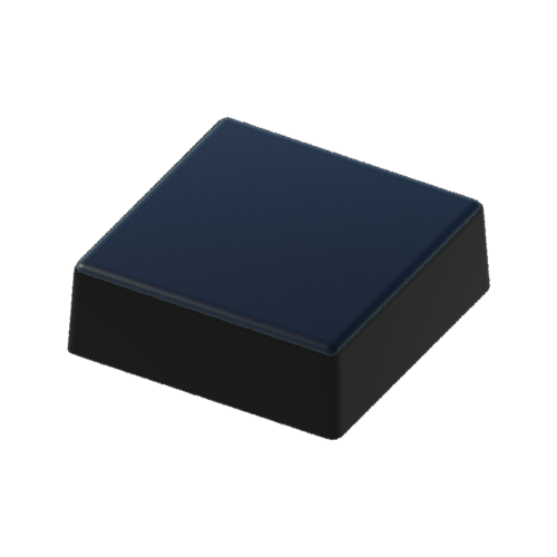 Black Flat Square Piling Cap