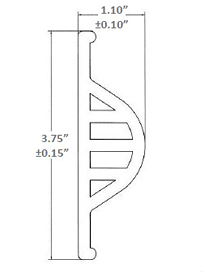 Sturdy Four Channel Horizontal / Vertical Dock Bumpers