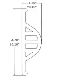 Large Sturdy Four Channel Horizontal / Vertical Dock Bumpers