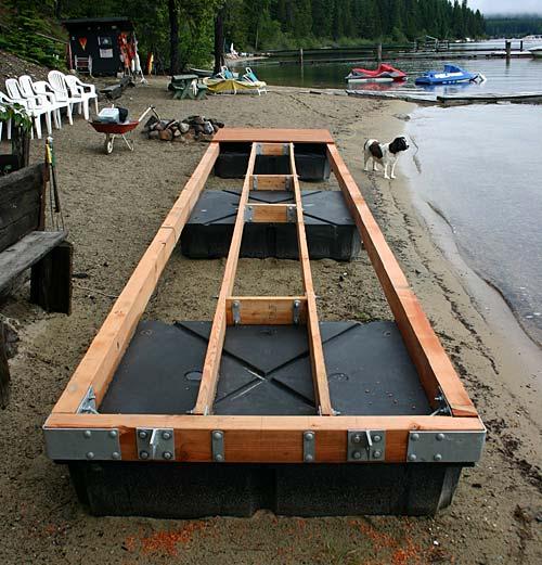 Wood Dock Hardware Assembly Outside Corner End