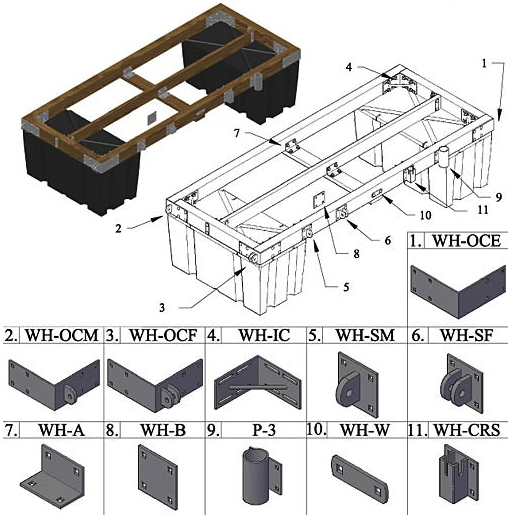 Heavy Duty DIY Wood Dock Kits