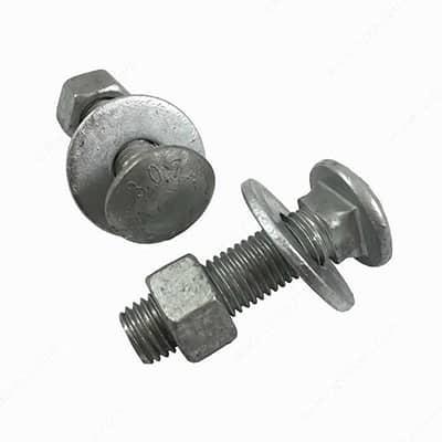 Carriage Bolts are Hot-Dipped Galvanized