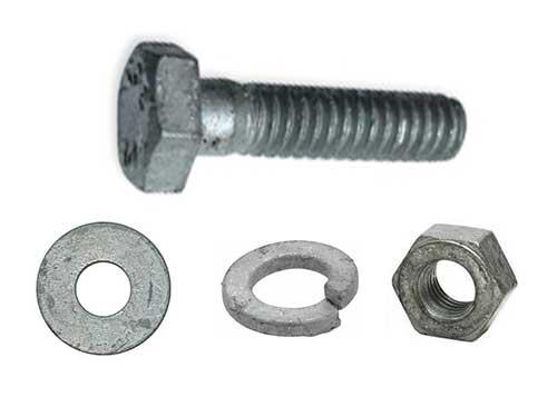 Hex Bolts are Hot-Dipped Galvanized