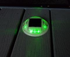 Round Hydro Glow Solar Dock Lights